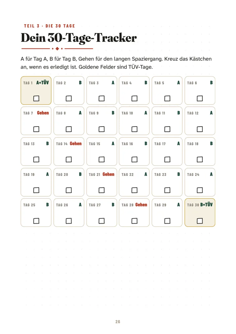 Der 30-Tage-Tracker